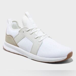 NIB Goodfellow & Co White and Tan Sneakers